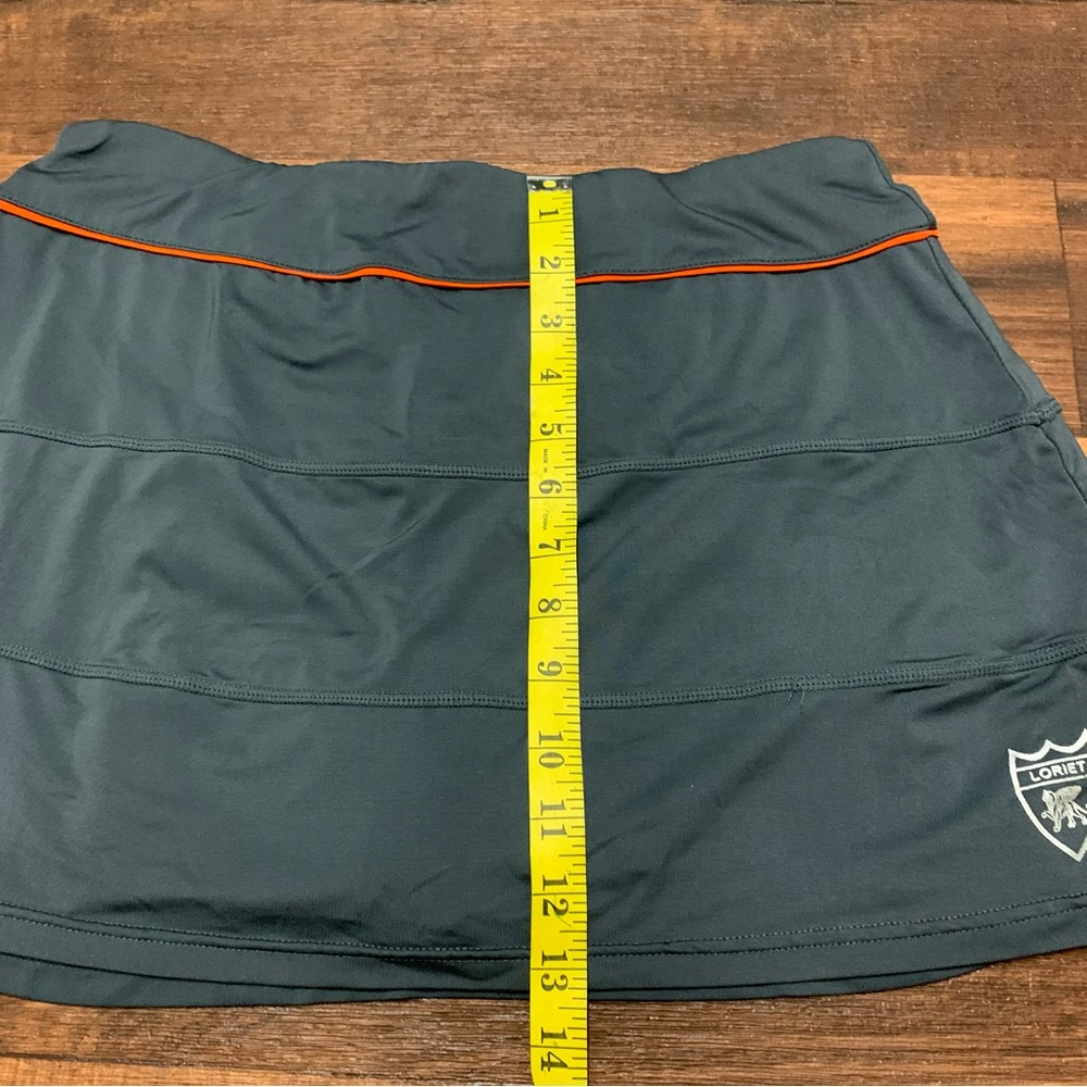 Loriet Womens Size XL skort Gray Elastic Waist Strech Casual Sports Mini Skirt - Picture 4 of 8